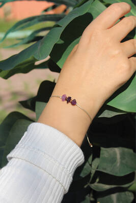 Doğal Ametist Taşı Bileklik – Huzur ve Sakinlik Taşı - 1