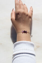 Doğal Ametist Taşı Bileklik – Huzur ve Sakinlik Taşı - 4