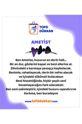Doğal Ametist Taşı Bileklik – Huzur ve Sakinlik Taşı - 2