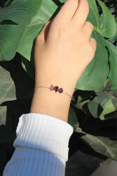 Doğal Ametist Taşı Bileklik – Huzur ve Sakinlik Taşı - 5