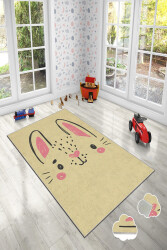 Homeilla Sarı Tavşan Figürlü Dijital Baskılı Çocuk Odası Halısı - 2