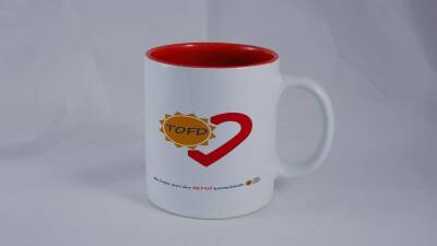 TOFD Kırmızı Beyaz Özel Tasarım Sevgililer Günü Aşk Temalı Kupa 04 - 2